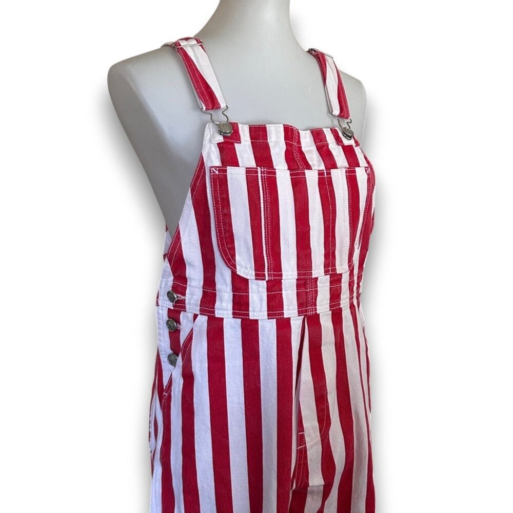 Lisa Says Gah Lucy Overall Pomodoro Stripe Red White M/L - Picture 2 of 10